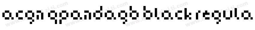 ACGN QPandaGB Black Regular字体转换